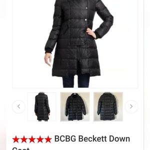 BCBG Black Puffer Jacket